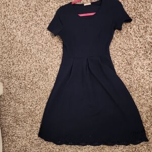 Elegant Navy Blue Dress